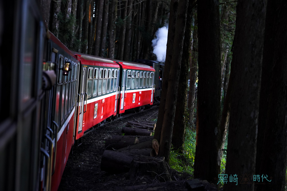 阿里山森林園區內的蒸汽火車